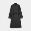 IEF 2025 Winter Korean Style Wool Blend Belted Long Coat