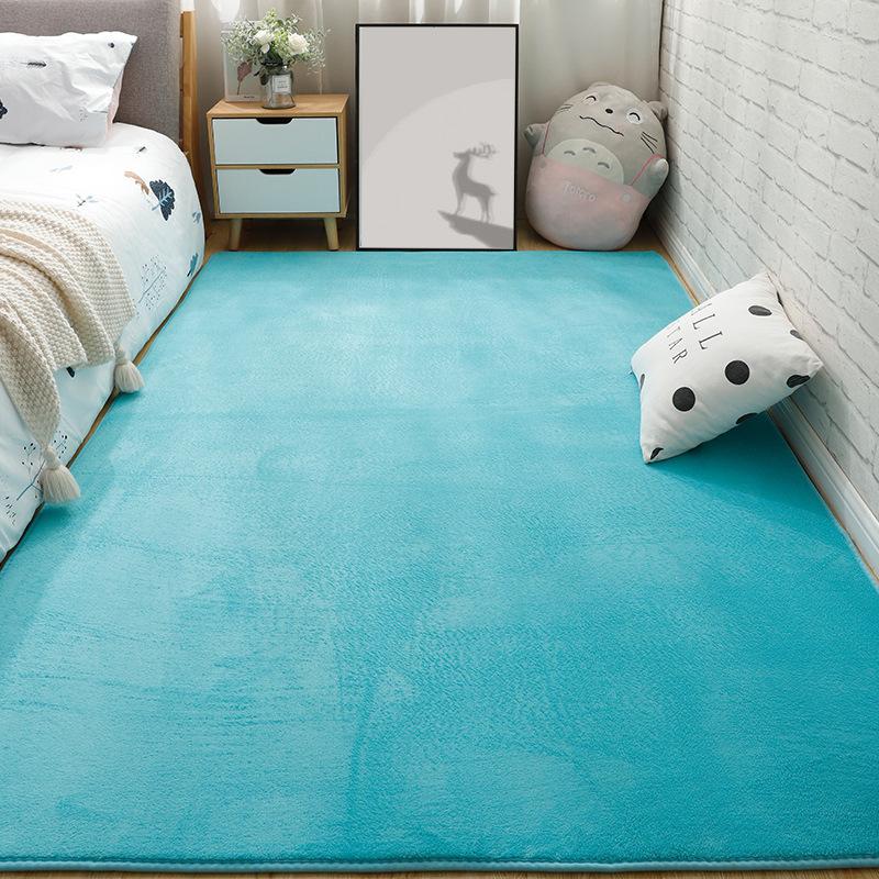 Thicken Carpet For Home Decor Short Plush Large Living Room Rugs Kids Bedroom Bedside Feet Rug Children's Crawl Mats Gray / Blue