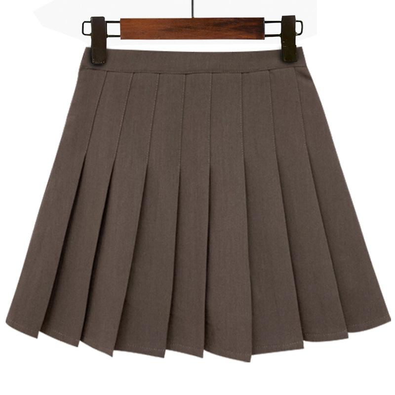 

Women s Grey Pleated Skirt Spring Autumn High-Waisted Short Skirt Black JK Suit A-Line Summer Casual Design-forward Slimming All-match Versatile Skirt 3XL