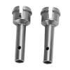 1 Pair Steel RC Rear Wheel Axle RC Car Replacement Accessories for ARRMA 6S 17 Models Silver