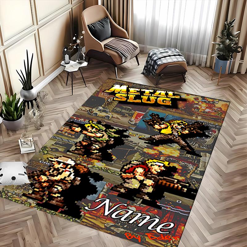 Custom Personalization Metal Slug Area Rug - Perfect For Kitchen, Bathroom,Laundry Room Decor Large Size Available,Gift All Seasons