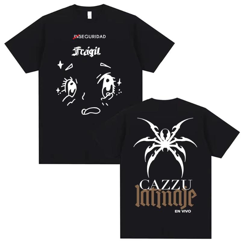 2026 Summer New Karzu Latinia Pattern Tshirt Summer Trend Fan Enthusiast Printed Top Street Style Short Sleeve