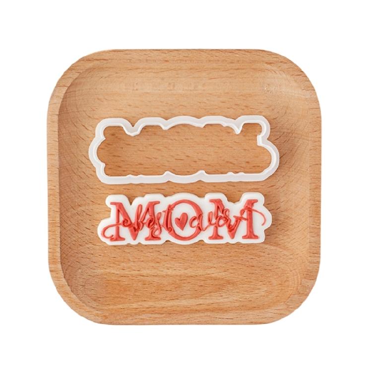 Biscuit Moulds Easy to Use Biscuit Stamps Mothers' Day Theme Plastic Material