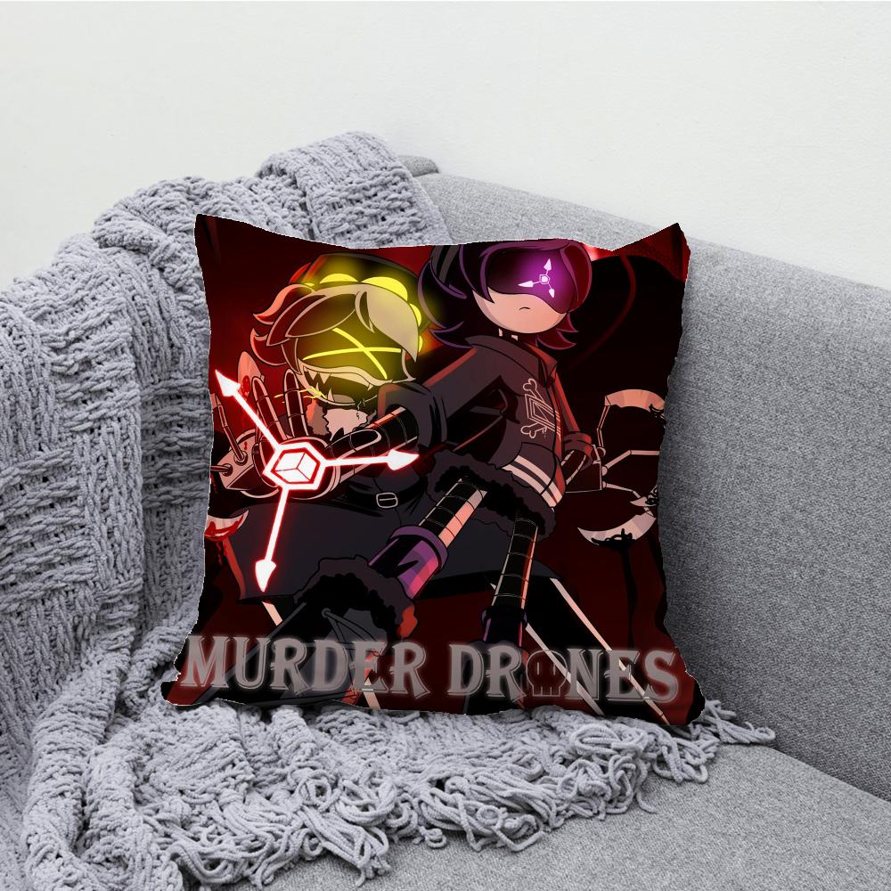 M-Murder D-Drones N J Cyn Pillow Case Soft Cushion Cases for Farmhouse Sofa Decor Home Decorations and Protector Pillow Case