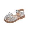 Sommer Baby Mädchen Slip-on Schuhe, Mädchen Sandalen & Kinder Hausschuhe, Kleinkind Prinzessin Weiche Sohle Gewebte Schuhe