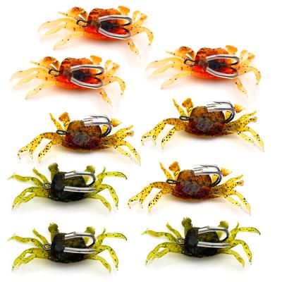 Moderno La Tail Worm Crab and Octopus Fishing Soft Fishing Crab Black Porgy Soft Set of 3 Lure, Worm, Hook, Worm, Fishing, Lure, 69-363-KW,