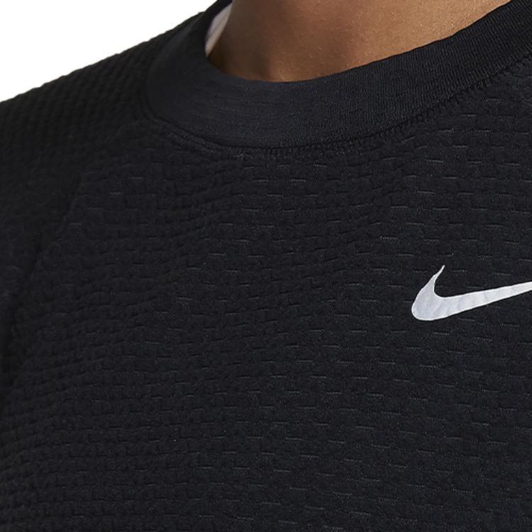 Nike Sweatshirts Women's Black Crew Neck Moderate Regular CU3262-010