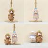 Bear Cute Cartoon Plush Doll Keychain Backpack Decoration Filling Daily Gifts