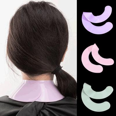 Colar de Corte para Cabeleireiro em Silicone, Xale para Tintura de Cabelo, Capa de Pescoço Impermeável, Cobertura, Acessórios para Cabeleireiro, Coloração de Cabelo