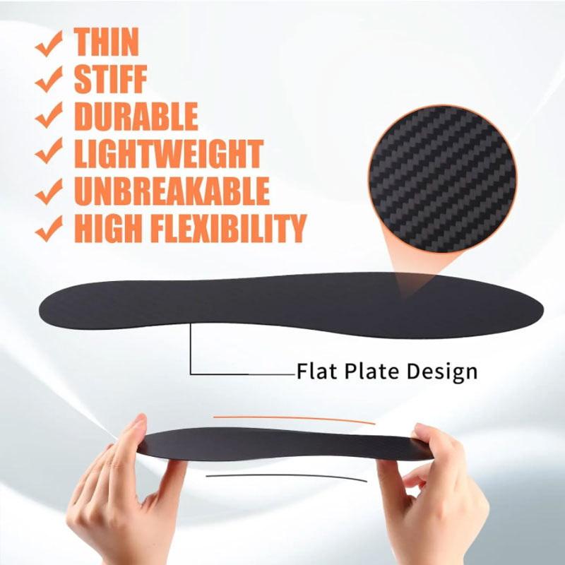 Carbon Fiber Insole For Men Running Sports Foot Insert Breathable Shoes Pads Female Sport Shoe-Pad Orthotic Shoe Sneaker Insoles