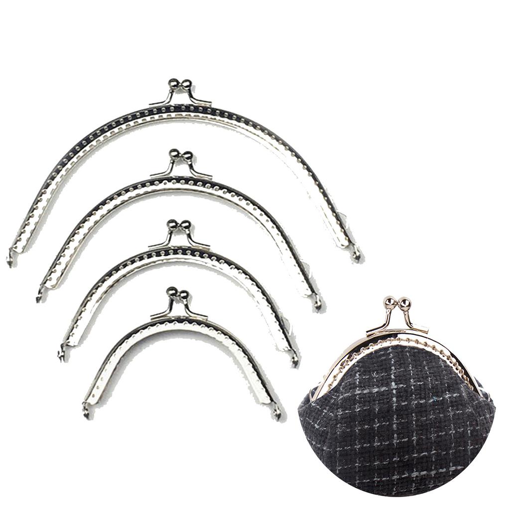 8.5/10.5/12.5/15cm Double Bead Metal Frame Coin Purse Kiss Clasp For Wallet Handle Clutch DIY Bag Frame Clasp Lock Clip