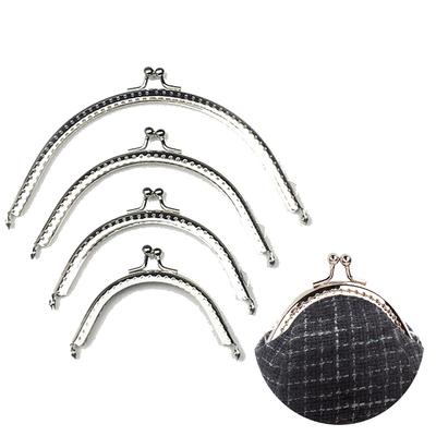 8.5/10.5/12.5/15cm Cadre Métal Double Perle Porte-Monnaie Fermoir Baiser Pour Poignée de Portefeuille Pochette DIY Fermoir Cadre de Sac Verrou Clip