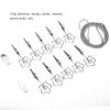 10Pcs Photo String Clip Picture Postcard Display Hanger Steel Silver Flower Bedroom Wall Decor