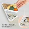 CB Japan Foodman Onigiri Bento Box, 400ml, Antibacterial Terracotta, Slim Design, Can Be Carried Upright, Secured with 4-Point Locking, Double Sealing