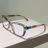 Vintage Square Reading Glasses Women New Fashion Full Rim Blue Light Blocking Eyewear Trendy Presbyopia Optical Frames