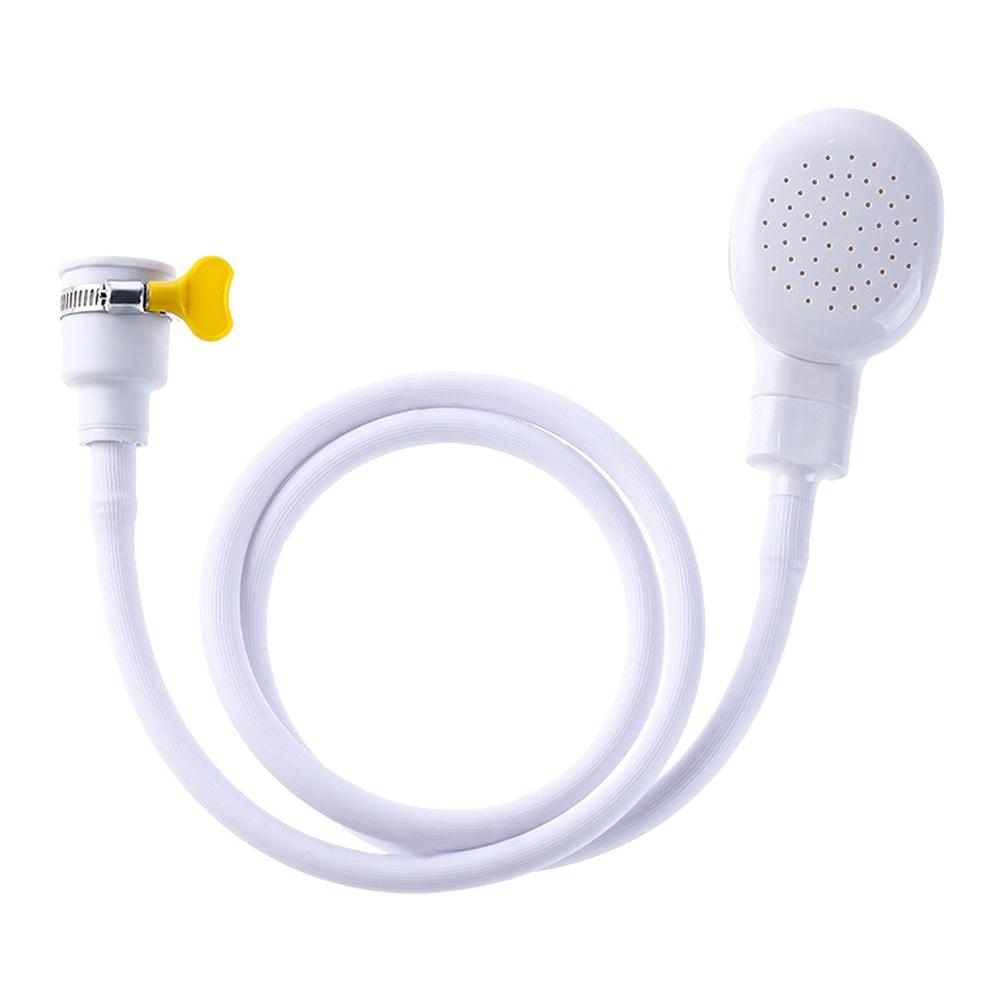 Indoor Bathing 2.2M Optional Portable Shower Attachment Adjustable Length Shower Attachment Bath Hose Fit Clamp Shower Hose