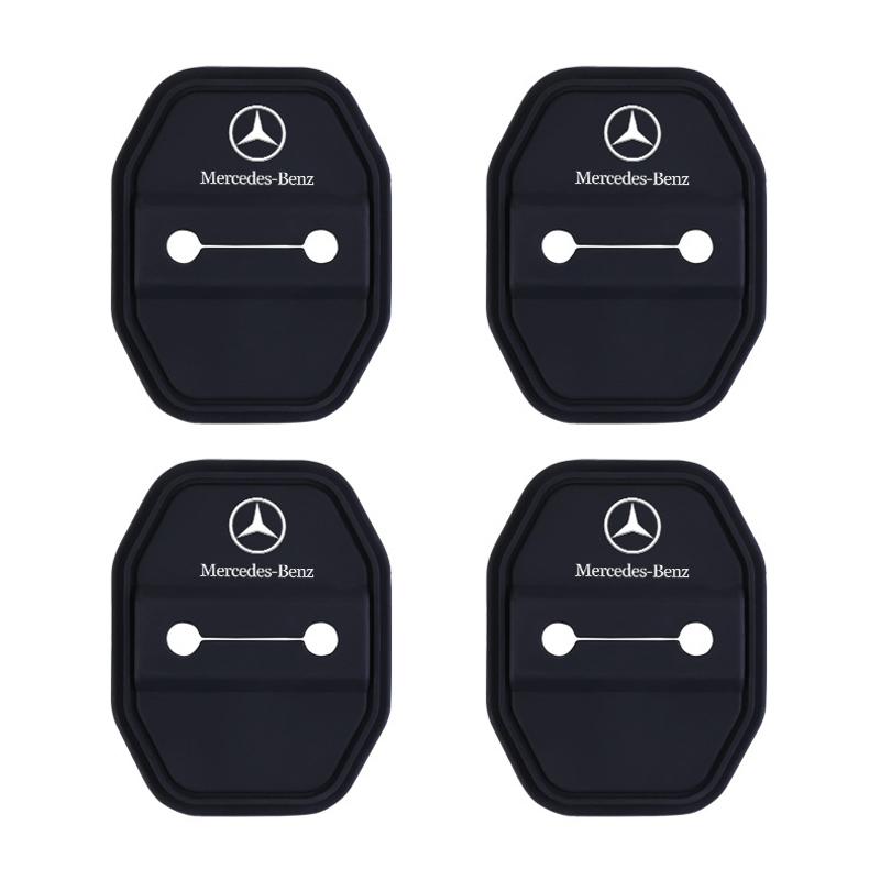 CRA1 for Mercedes Benz W203 W204 W205 4Pcs Silicone Door Lock Buckle Car Door Anti-collision Protective Cover