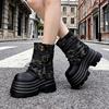 Spring and Autumn Thick-soled Muffin Short Boots Casual Shoes Small Heightening Trouser Boots Single Shoes Martin Boots Women
