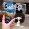 Aesthetic Lucky Colorful Clouds Pattern Phone Case For Honor 600 Lite 5G/500 Smart 5G Clear TPU Soft Casing Anti-scratch Shell