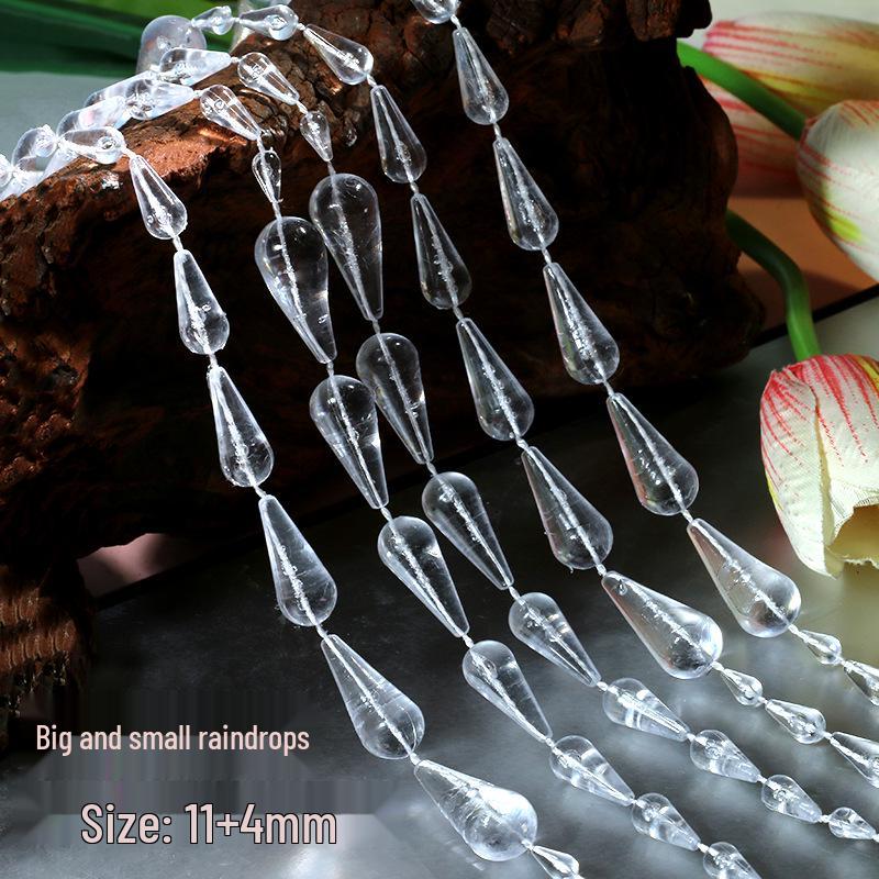 Crystal Beaded Door Curtain & Wedding Aisle Decor with Acrylic String