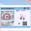 Simple Pear Shape Dangling Earrings with Natural Treated Africa Ruby S925 Silver Fine Jewelry for Women Girl Birthday Party Gift