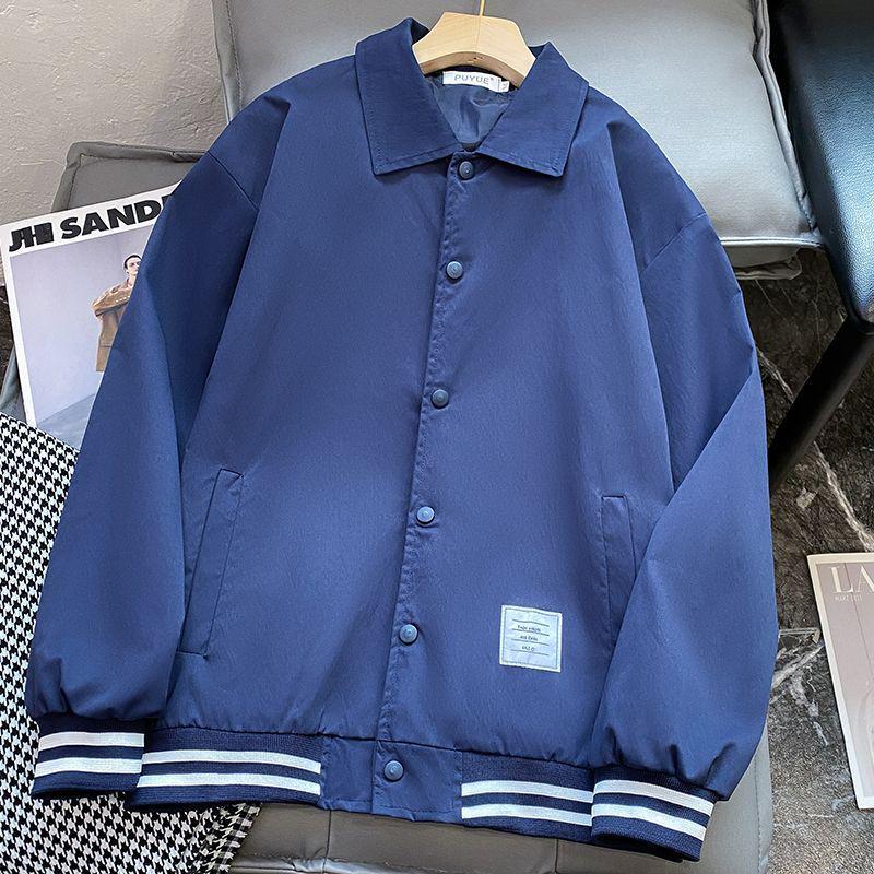 Windproof Unisex Hong Kong Style Baseball Jacket - Versatile Spring/Autumn Outerwear for Students