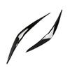 2Pcs Car Front Headlight Eyebrow Eyelid Cover For BMW 1 Series F20 F21 118i 120i 2015 2016 2017 2018  Glossy Black Stickers