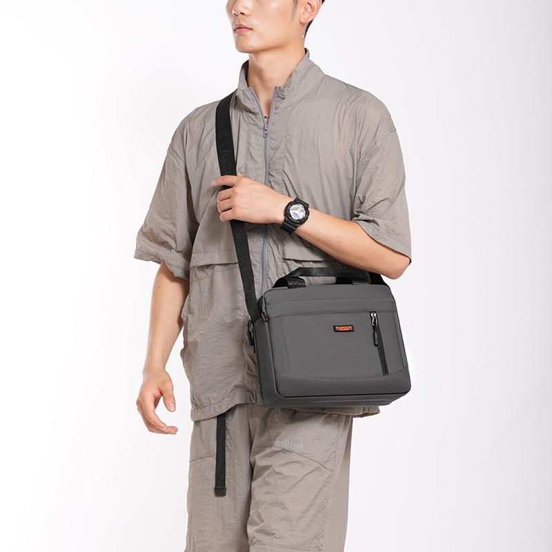 Multi-functional Outgoing Shoulder Bag Men's Commuter Portable Flat-panel Briefcase Business Crossbody Bag