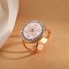 Schal-Ring-Clip für Damen Strass-Hemd-Krawatten-Clips Metall-Schneeflocke Runder Gürtel Seidenschal-Schiebering für Schal Kleid Bekleidungszubehör