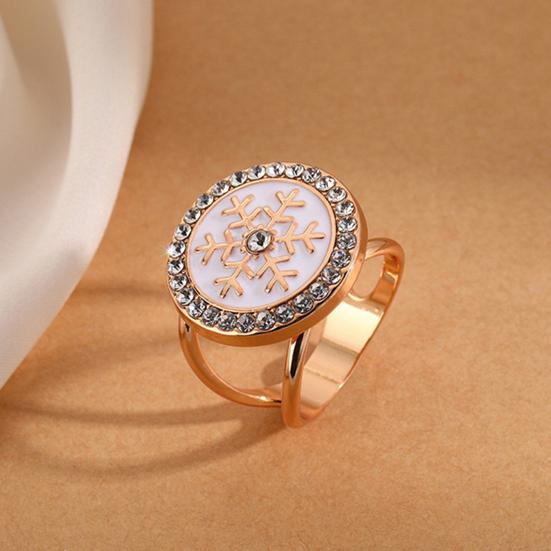 Schal-Ring-Clip für Damen Strass-Hemd-Krawatten-Clips Metall-Schneeflocke Runder Gürtel Seidenschal-Schiebering für Schal Kleid Bekleidungszubehör
