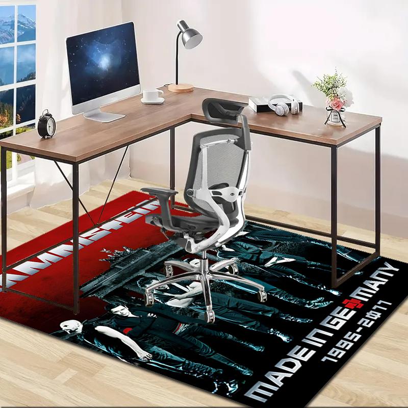 1pc Rammstein3 Design Area Rug - Non-Slip, Soft & Cozy Floor Mat for Living Room, Bedroom, Office - Indoor/Outdoor Decorative Carpet