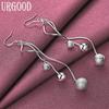 925 Sterling Silver Bead Earrings Wedding Jewelry