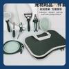 Pet Comb Set Cat Dog Beauty Scissors Hair Removal Needle Comb Bath Brush Open Knot Comb Cat Bowl Dog Basin Toothbrush