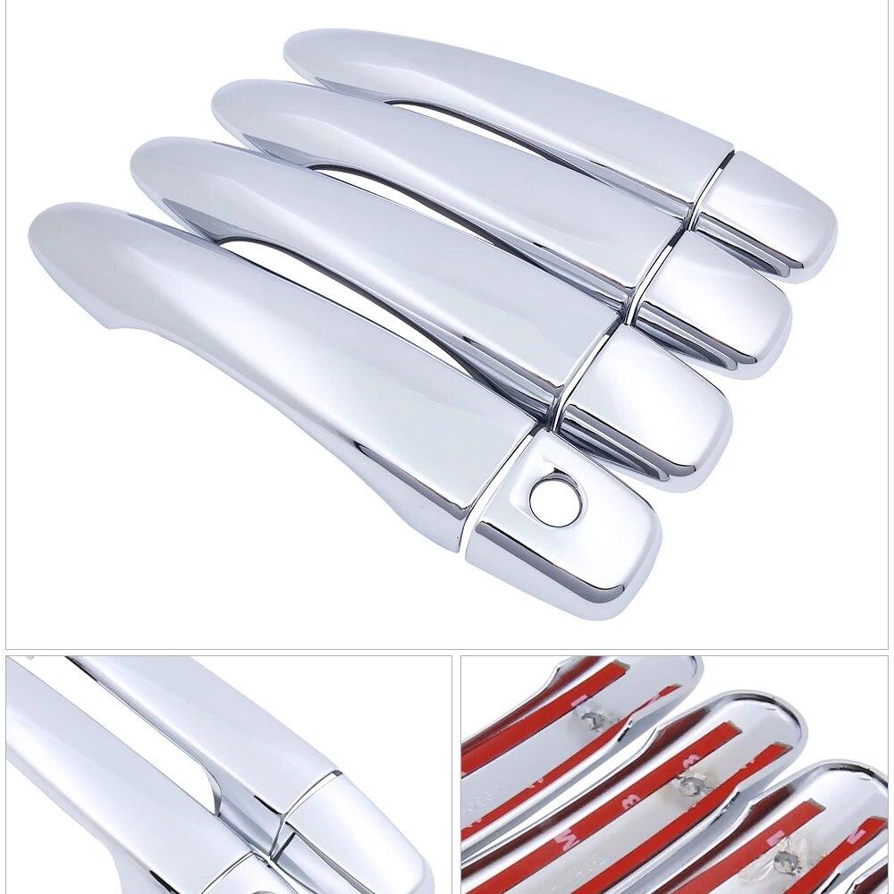 for Nissan Navara NP300 D23  2015 2016 2017 2018  Luxurious Chrome Door Handle Cover Exterior Trim Catch Car Cap Accessories