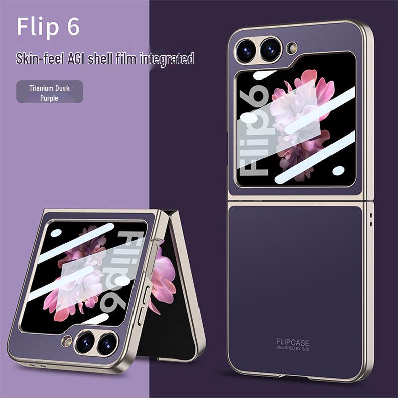 Samsung Z Flip6 AG Shell Foldable Case - Skin-Feel, Anti-Fall, Screen-Integrated