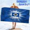Hamburger Sv Print Beach Towel, Large Soft Quick Dry Towel for Beach Camping Swimming