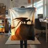 How To Train Your Dragon Hiccup & Toothless Flannel Blanket, High Quality Comfortable for All Seasons, Home Decor, Warmth and Comfort for Gifts.