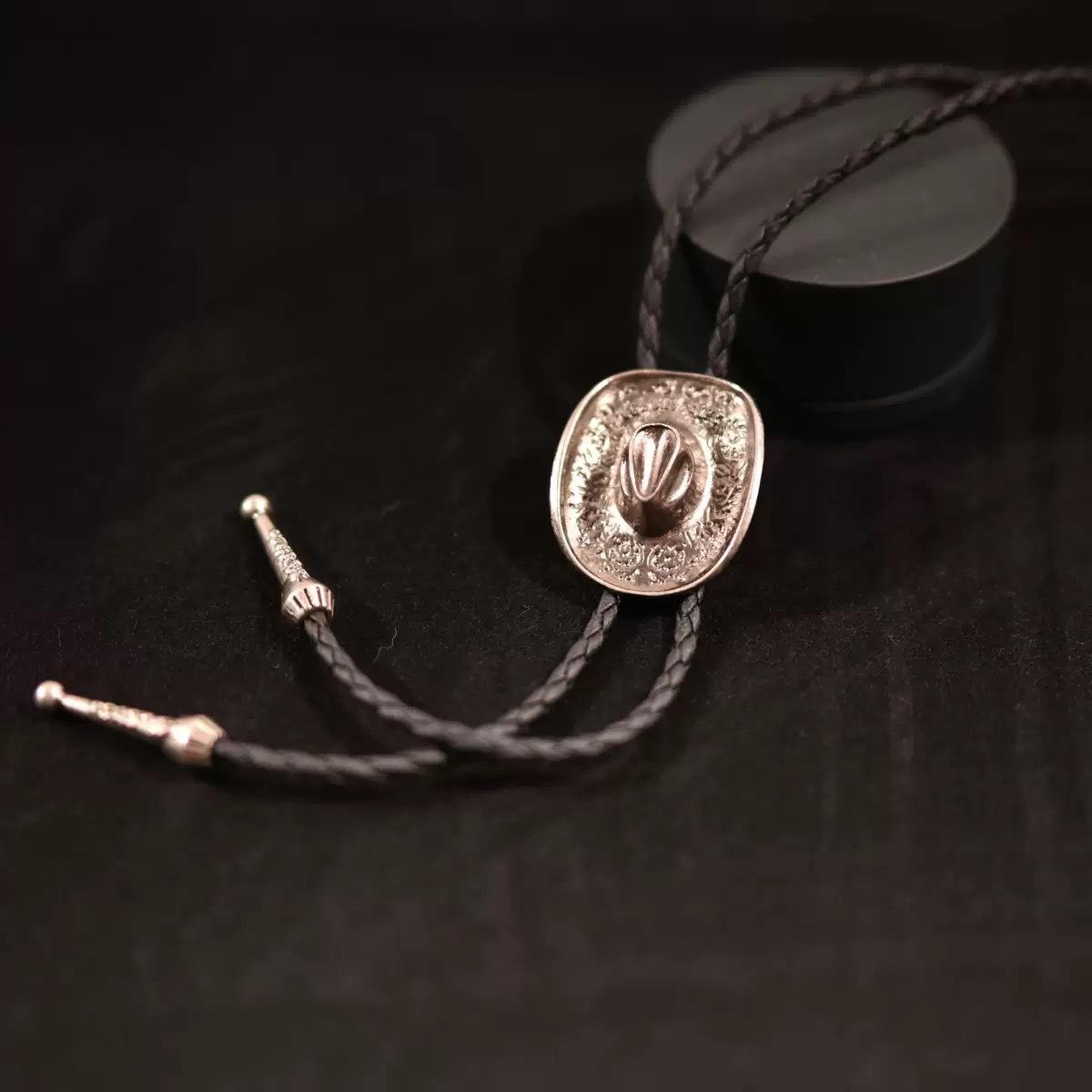 Галстук-боло из цинкового сплава с головой быка - в стиле вестерн для ковбоев и ковбоек