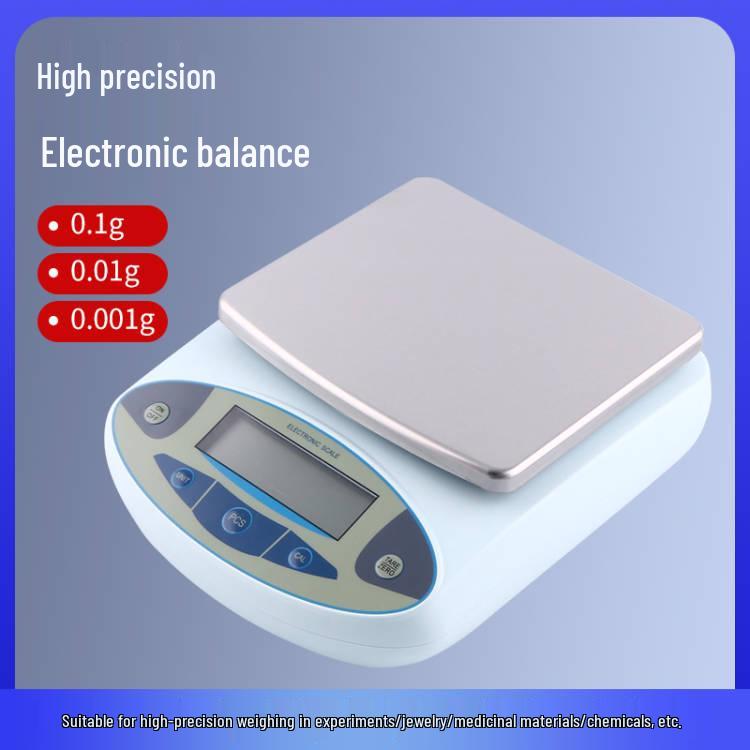 

Precision Electronic Scale: 5kg/0.01g and 500g/0.001g Laboratory Balance JM-B6001（600g/0.1g）Round Pan