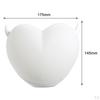 Heart Shaped Night Light , Cute Steamed Lights Silicone Lamps Soft Nursery Rechargeable