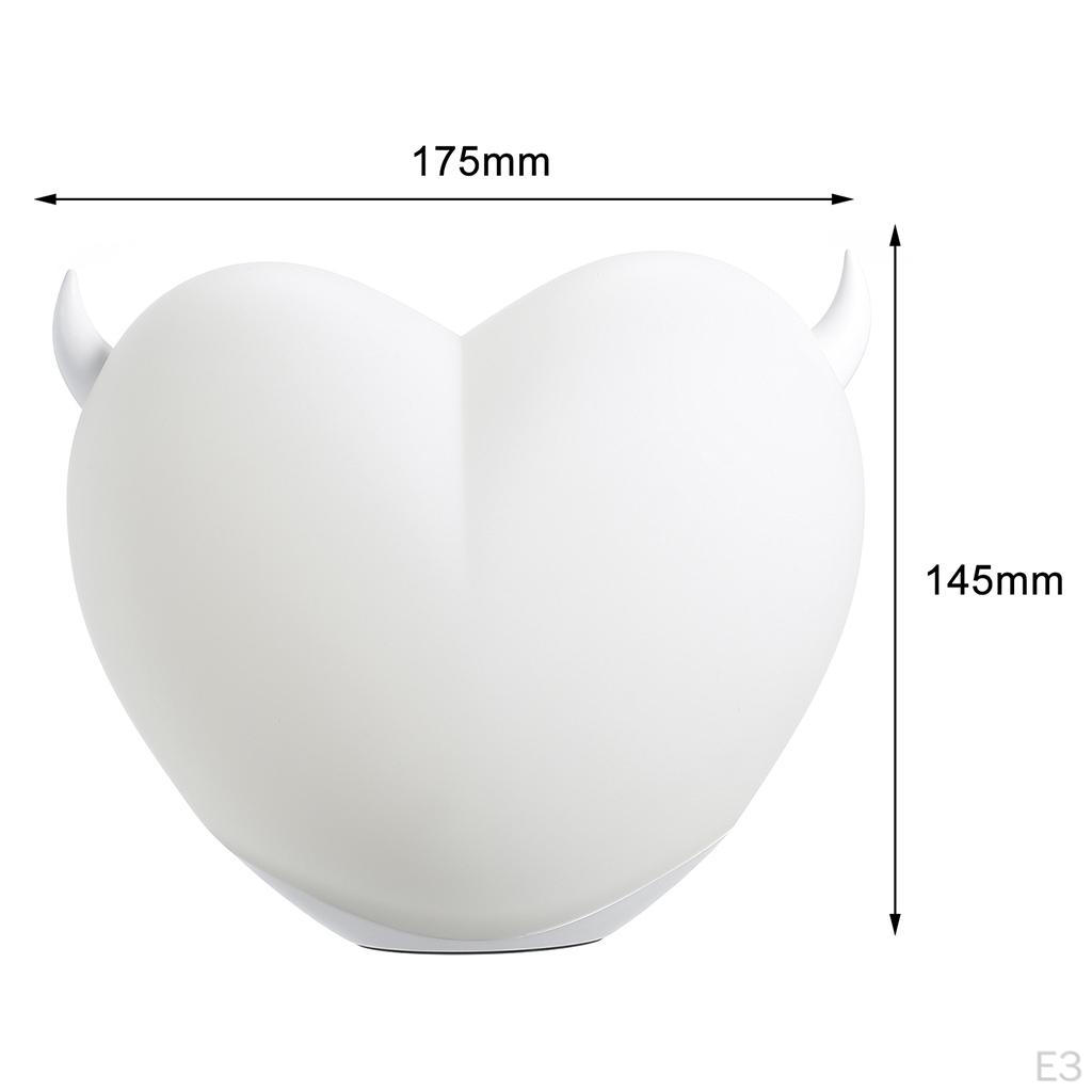 Heart Shaped Night Light , Cute Steamed Lights Silicone Lamps Soft Nursery Rechargeable