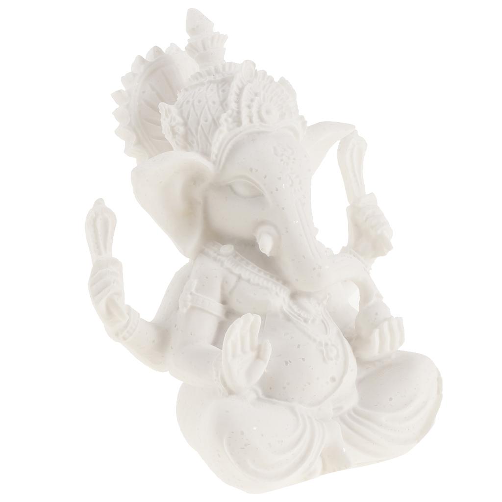 Sculpture Elephant Statue Blessing Resin Ganesh Figurine Decoration