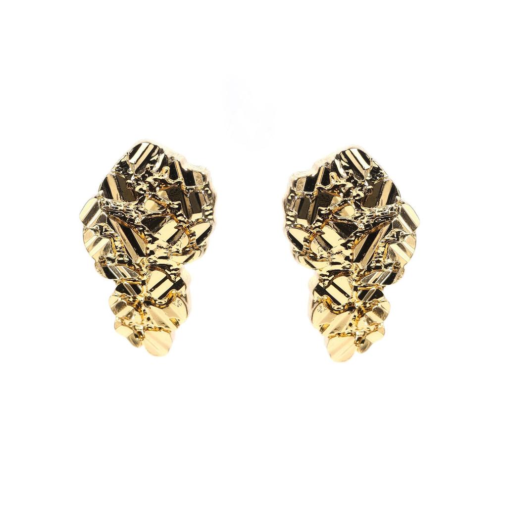 Dropshipping Hochwertige Nugget Ohrstecker mit Steckerverschluss Geschenk für Männer Frauen Unisex Goldschmuck Geschenk Zarte Alltags-Ohrstecker
