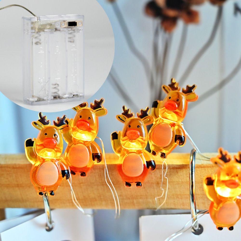 Artificial LED Elk String Lights Hanging Night Light Atmosphere Lamp Halloween