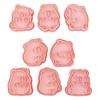 8pcs Capybara Cookie Mould Biscuit Fondant Embosser Stamp for Wedding Parties Plastic Cake Decorating Baking Supplies