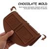 6-Hole Silicone Chocolate Mold Christmas Multi Pattern Creative Handmade Biscuit Cake Dessert Biscuit Baking Tool