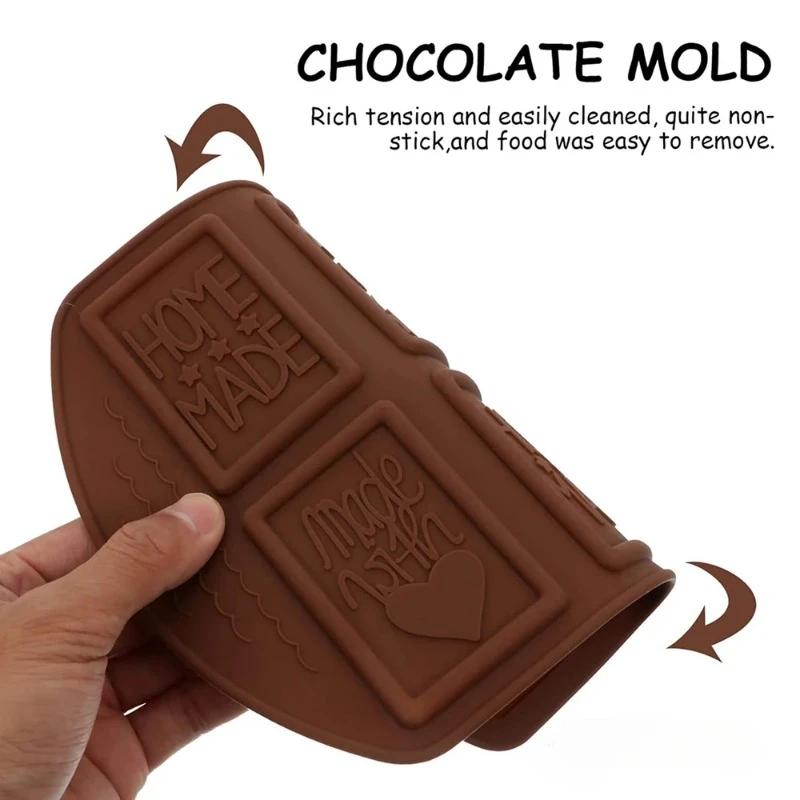 6-Hole Silicone Chocolate Mold Christmas Multi Pattern Creative Handmade Biscuit Cake Dessert Biscuit Baking Tool