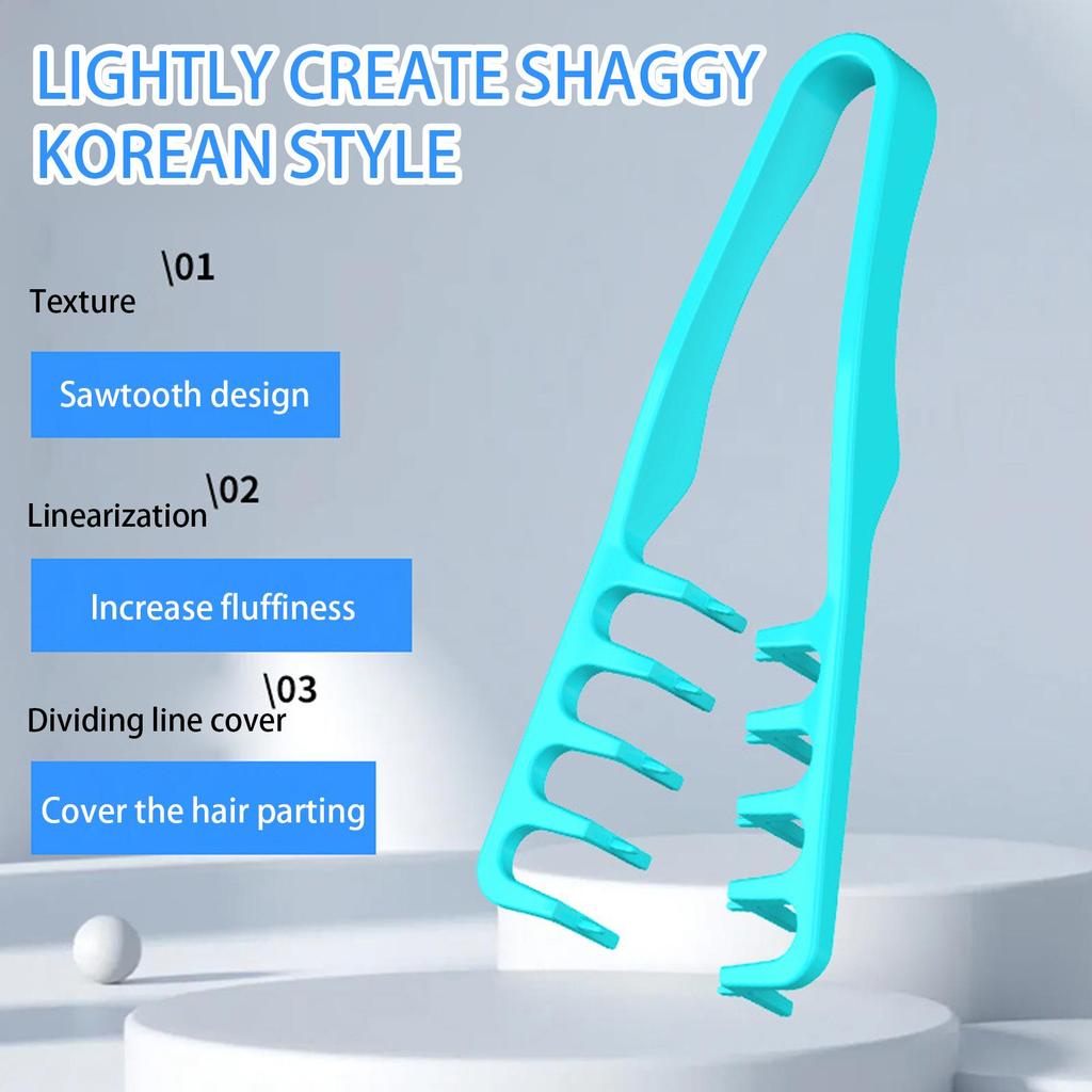 Men Hair Styling Brush Textured Comb Men Bang Root Lifting Brush Bang Hair Volume Root Lifting Clip Comb Curls Tool