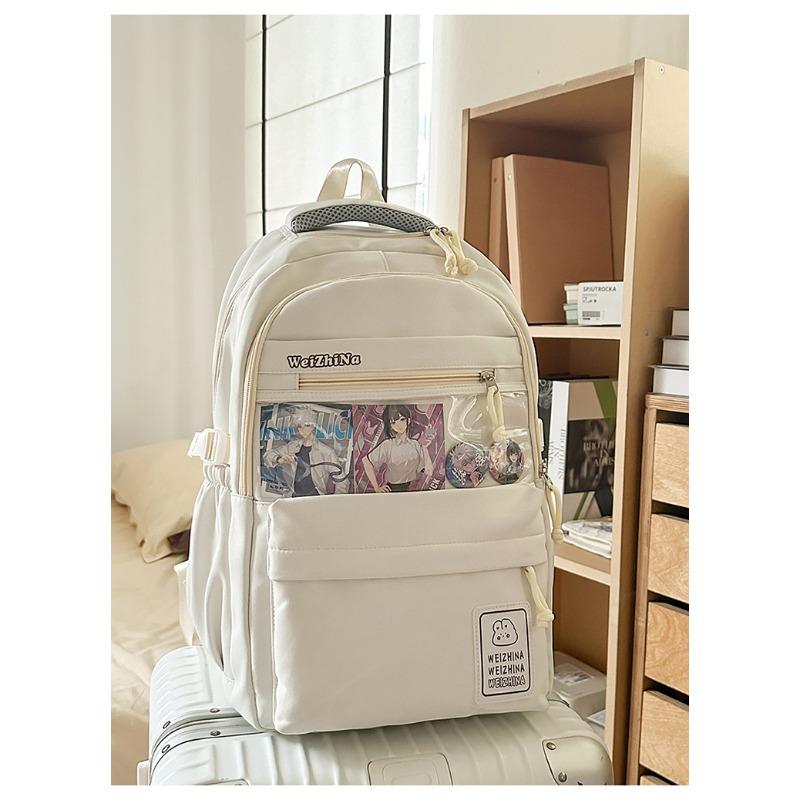 The new schoolbag is high-value, fresh and sweet, and a lightweight and large-capacity backpack for junior high school students.