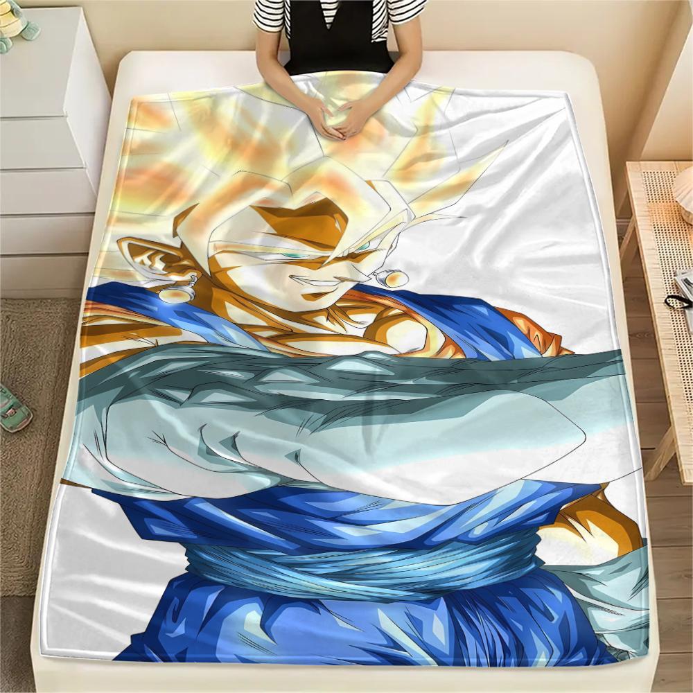 Dragon Ball Characters Print Flannel Blanket,High Quality Comfortable for All Seasons,Home Decor,Warmth and Comfort,Perfect for Christmas Gifts